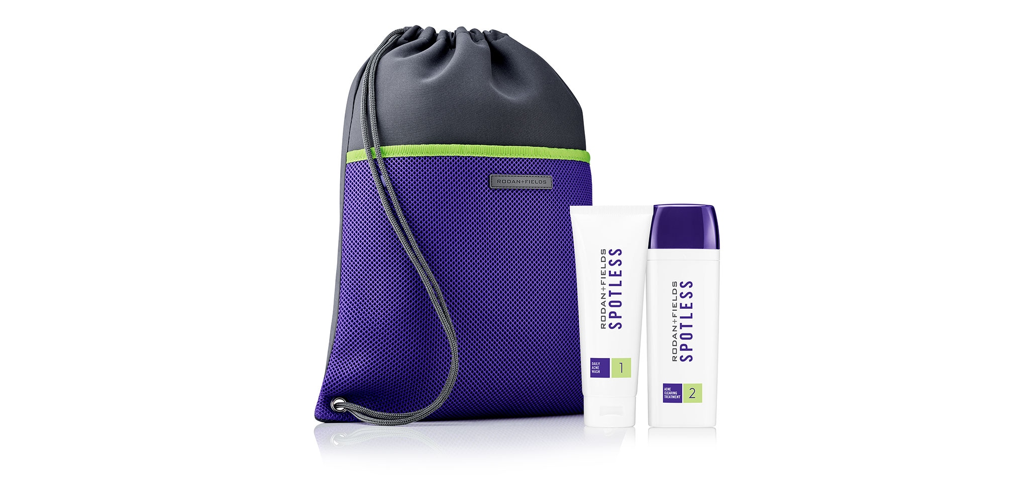 SPOTLESS Launch Special product offer including SPOTLESS Regimen products and complimentary backpack.