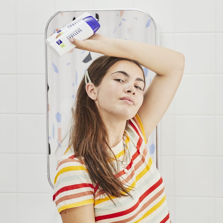 Teen posing with Spotless Regimen