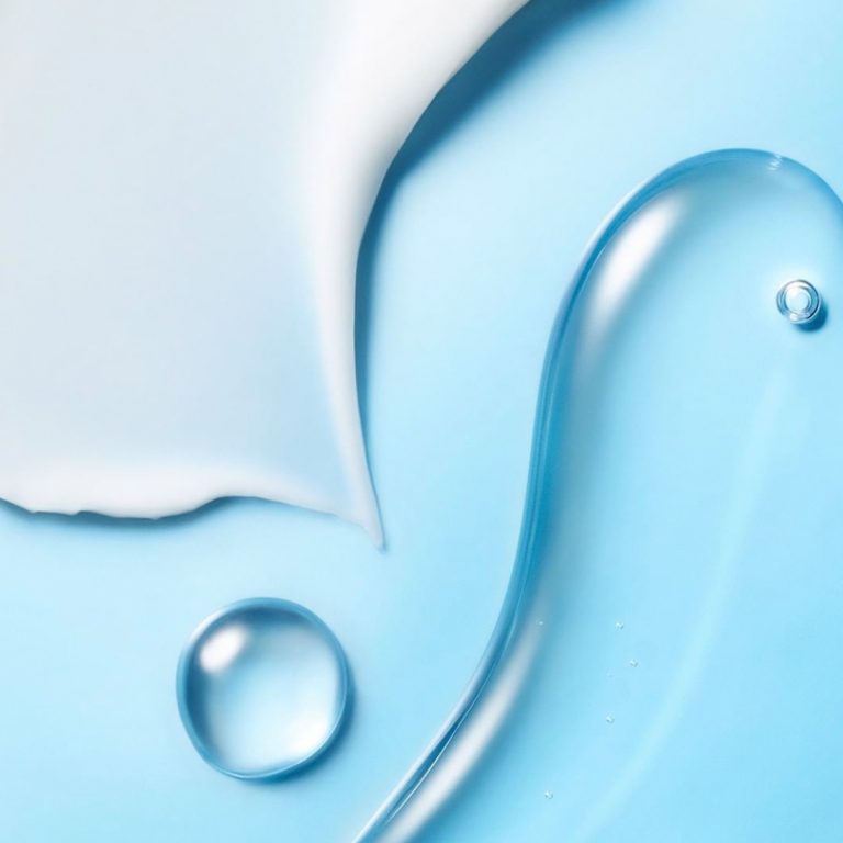 Stylized moisturizer and hydration serum texture