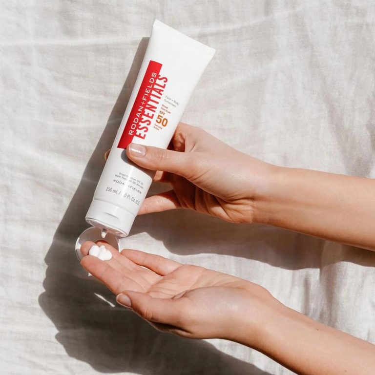 Rodan + Fields Essentials SPF 50 Sunscreen in Hand