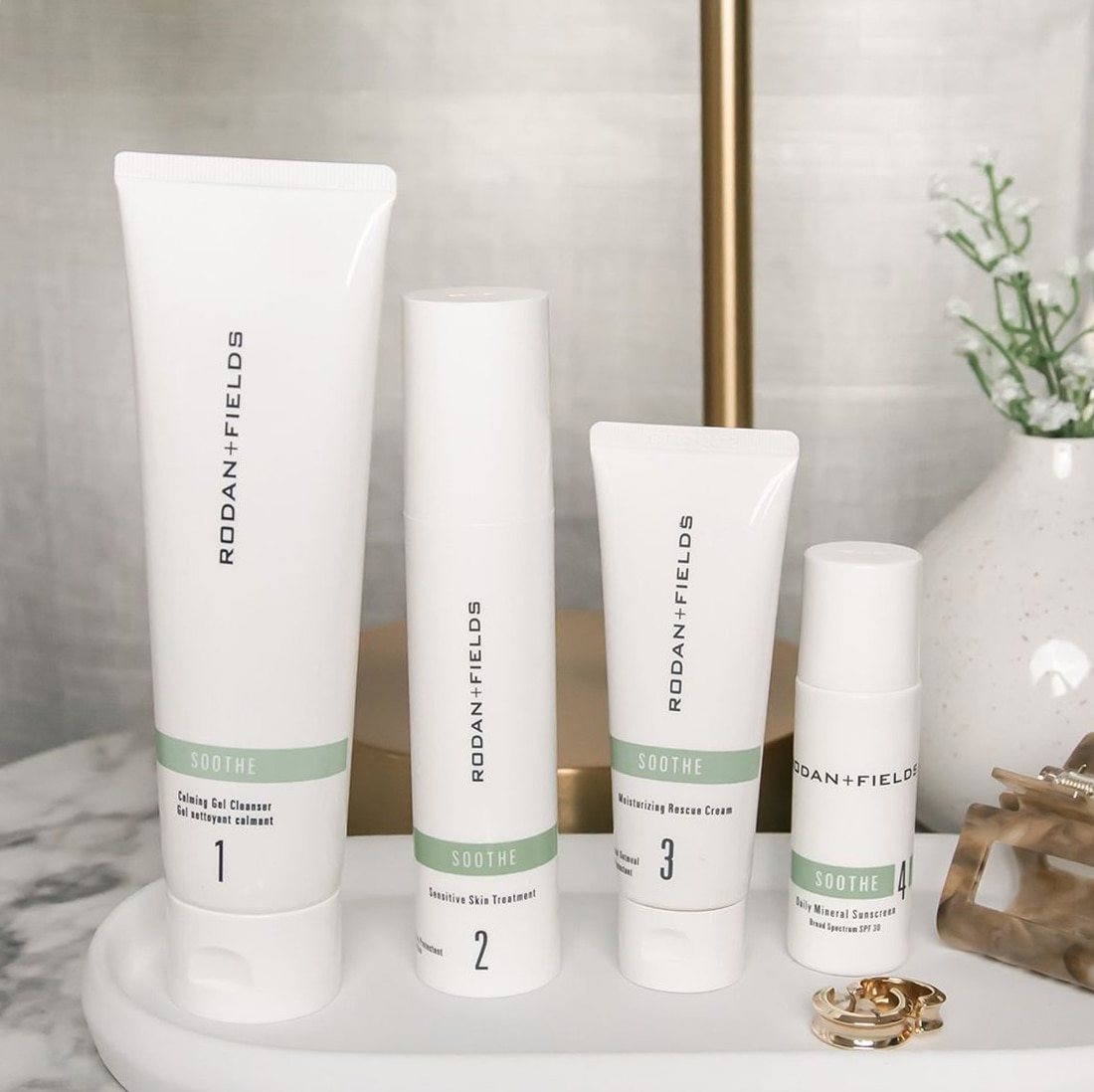 Rodan + Fields Soother Regimen lifestyle display