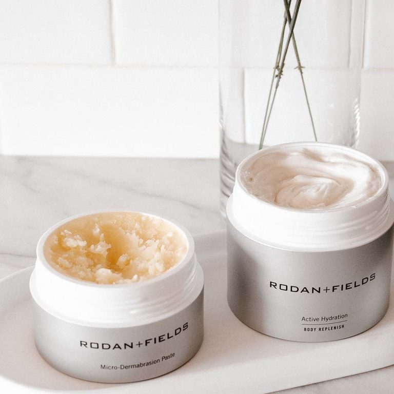 Enhancements Micro-Dermabrasion Paste and Active Hydration Body Replenish.
